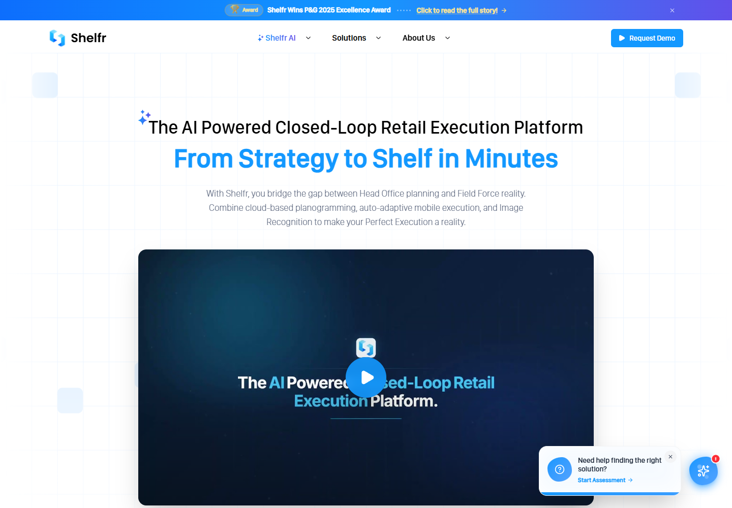 Shelfr homepage screenshot
